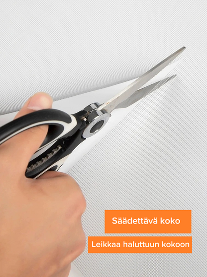 Säädettävä hyttysverkko ikkunaan rullalla